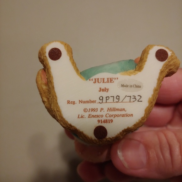 Vintage P. Hillman 1993 Enesco Cherished Bear - Picture 5 of 5